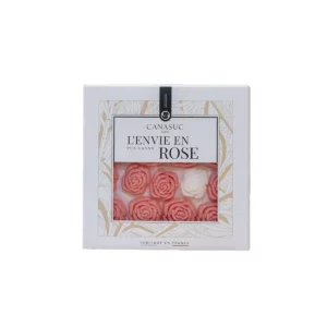 boite fenêtre de 36 sucres en forme de rose Canasuc 105 grammes