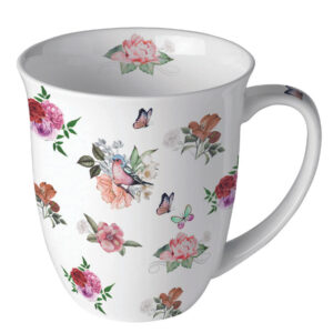 tasse mug 40 cl collection charlotte white de chez ambiente