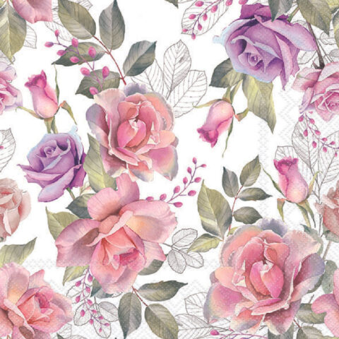 Serviette décorative 33 x 33 cm coloris josephine de chez ambiente