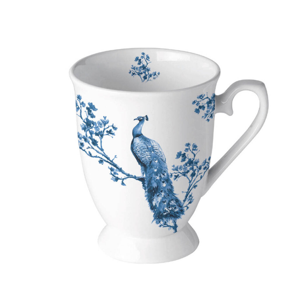 tasse mug 25 cl collection royal peacock de chez ambiente