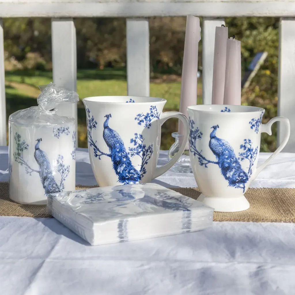 ensemble de vaisselle ambiente - coloris royal peacock