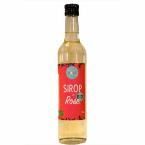 sirop bio à la Rose fabriqué en france label Nature & Progrès