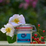 bougie artisanale parfumée à la rose format bocal