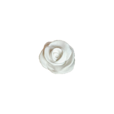 rose en plâtre blanc avec ruban rose décor parfumé rose élégante mathilde m petit format