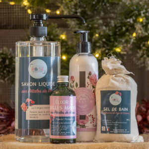 calendrier de l'avent - idée calendrier skincare - savon liquide elixir beaute sel de bain lait hydratant corps