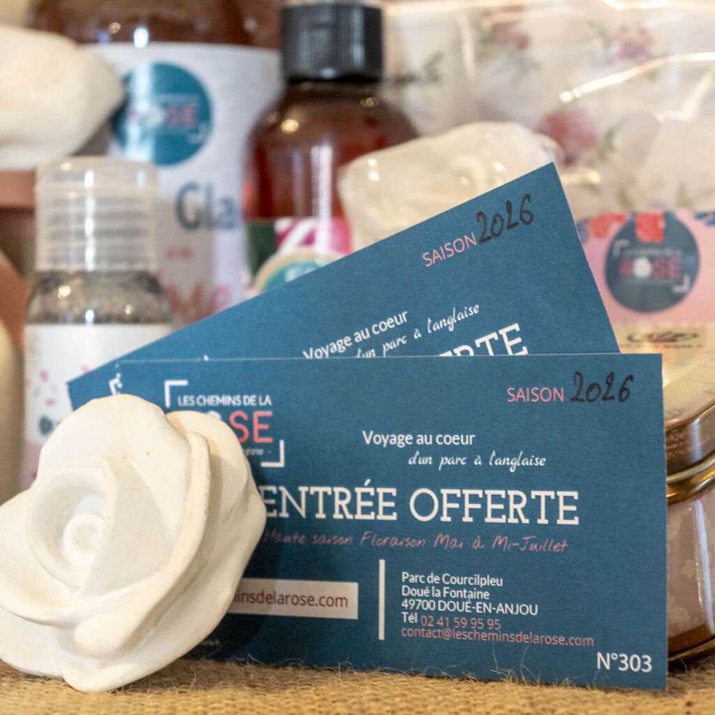 24 idées pour calendrier de l'avent original - entrée offerte pour la roseraie Les Chemins de la Rose- décor rosa parfumé mathilde m