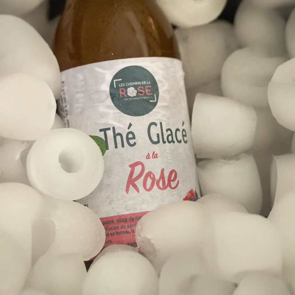 thé glacé à la rose 33cl bio et fabriqué en france