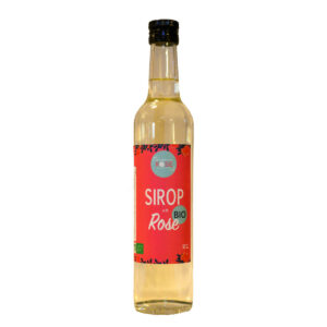 sirop bio à la Rose fabriqué en france label Nature & Progrès