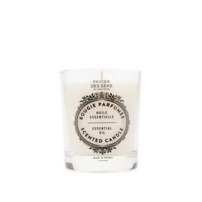 bougie parfumé à la rose panier des sens
