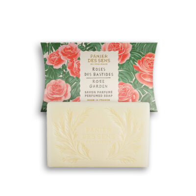 savon solide rose des bastides 150g et son emballage panier des sens
